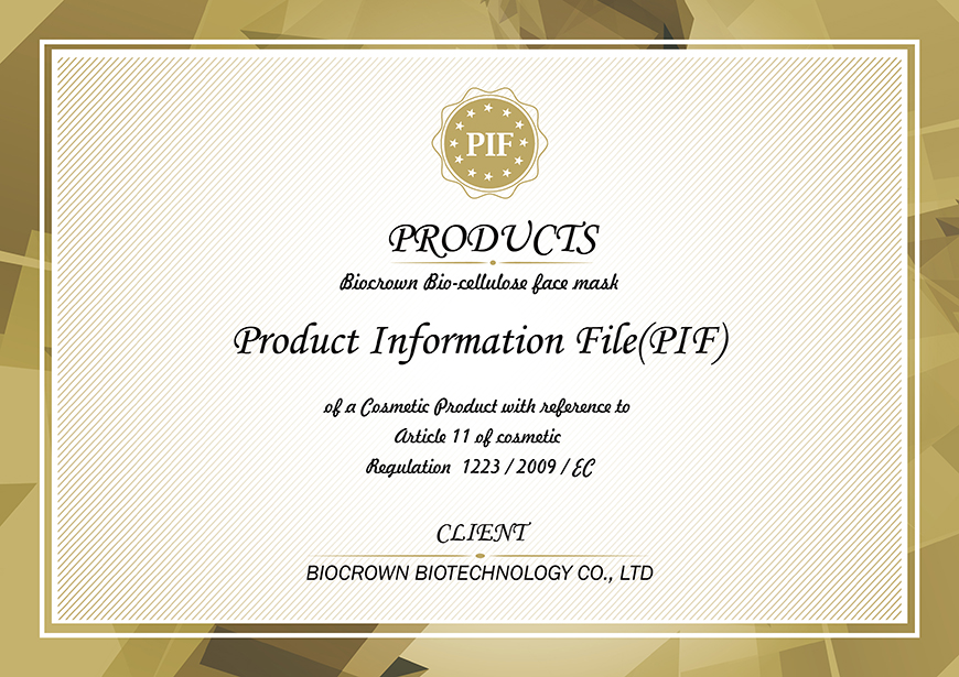 Certification PIF UE