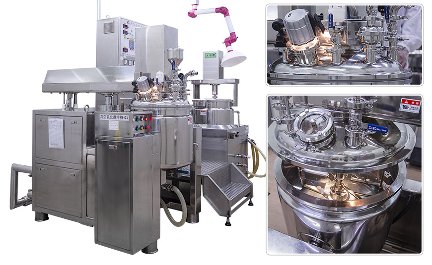 máquina misturadora de emulsão a vácuo